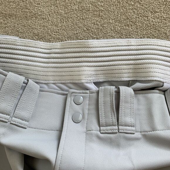 Mizuno Men's Performance Gray Baseball Pants - Hemmed Bottom‎ Adult XXL 38x36 - Picture 8 of 11